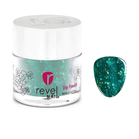 New Revel Nail Emerald Dip Powder - Picture 1 of 9